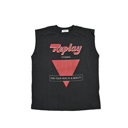 REPLAY コットン100% ノースリーブTシャツ / レディース ブラック S | GUARDAROBA MILANO OFFICIAL STORE