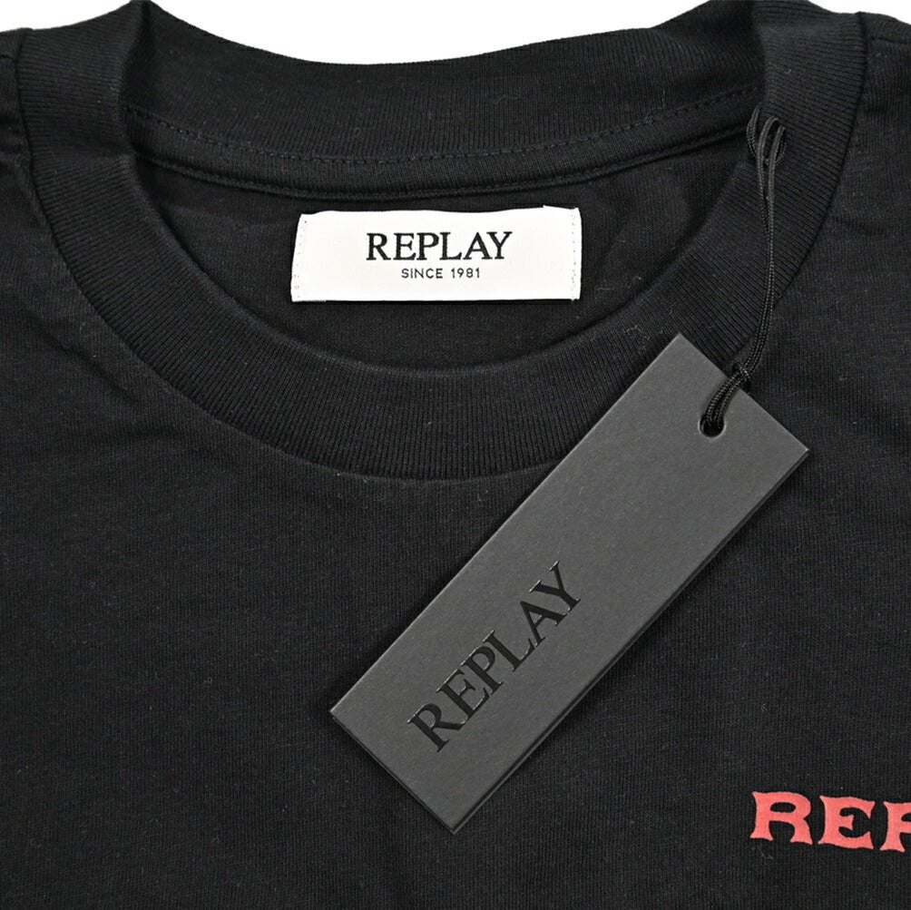 REPLAY コットン100% 半袖クルーネックロゴTシャツ レギュラーフィット｜434942｜GUARDAROBA MILANO OFFICIAL STORE