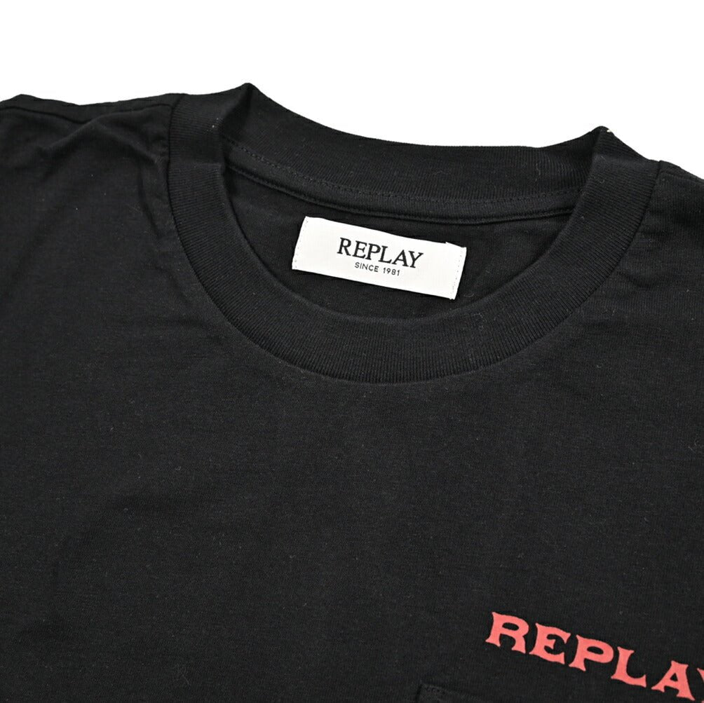 REPLAY コットン100% 半袖クルーネックロゴTシャツ レギュラーフィット｜434942｜GUARDAROBA MILANO OFFICIAL STORE