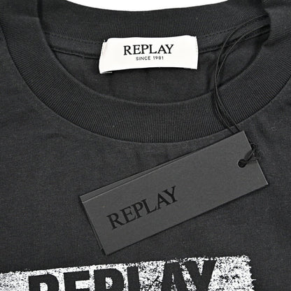 REPLAY コットン100% ノースリーブロゴTシャツ オーバーサイズフィット｜434946｜GUARDAROBA MILANO OFFICIAL STORE