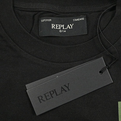 REPLAY コットン100% 半袖クルーネックロゴTシャツ レギュラーフィット｜434956-M｜GUARDAROBA MILANO OFFICIAL STORE