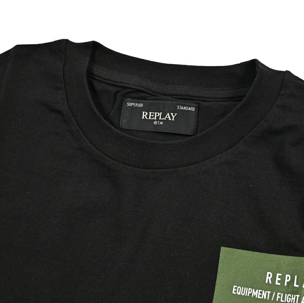 REPLAY コットン100% 半袖クルーネックロゴTシャツ レギュラーフィット｜434956-M｜GUARDAROBA MILANO OFFICIAL STORE