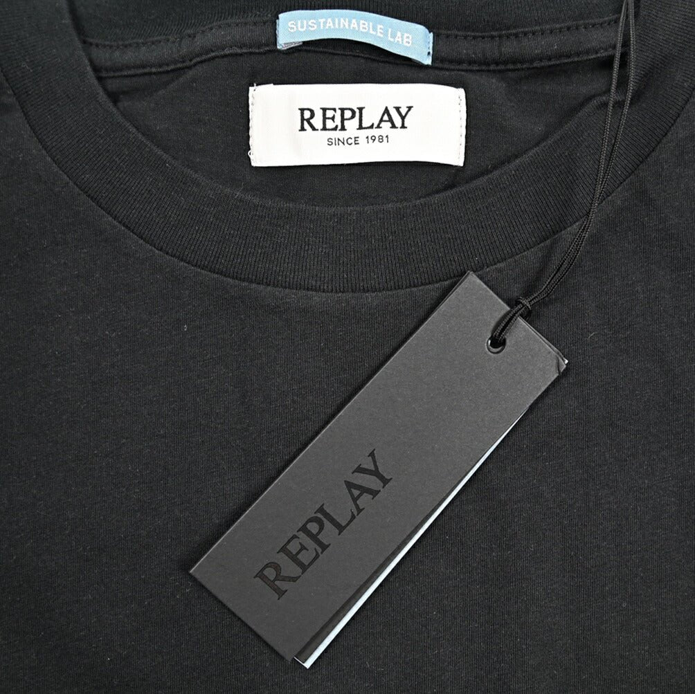 REPLAY オーガニックコットン100% 半袖 Tシャツ / レディース ブラック S | GUARDAROBA MILANO OFFICIAL STORE