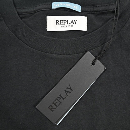 REPLAY オーガニックコットン100% 半袖 Tシャツ / レディース ブラック S | GUARDAROBA MILANO OFFICIAL STORE