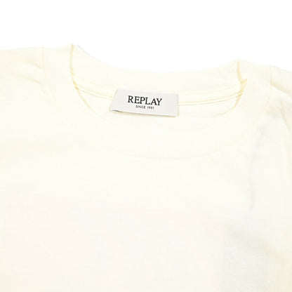 REPLAY コットン100% 半袖Tシャツ / レディース オフホワイト S | GUARDAROBA MILANO OFFICIAL STORE