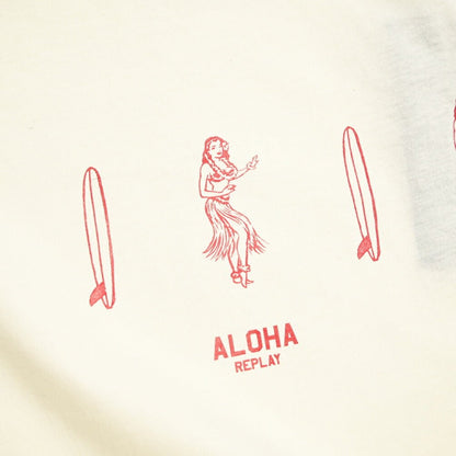 REPLAY コットン100% ノースリーブTシャツ / レディース オフホワイト S | GUARDAROBA MILANO OFFICIAL STORE
