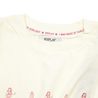 REPLAY コットン100% ノースリーブTシャツ / レディース オフホワイト S | GUARDAROBA MILANO OFFICIAL STORE