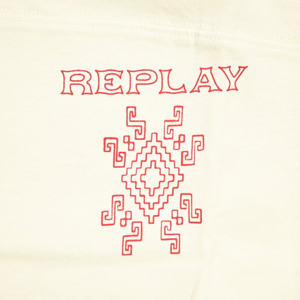 REPLAY コットン100% クロップド 半袖Tシャツ / レディース オフホワイト S | GUARDAROBA MILANO OFFICIAL STORE
