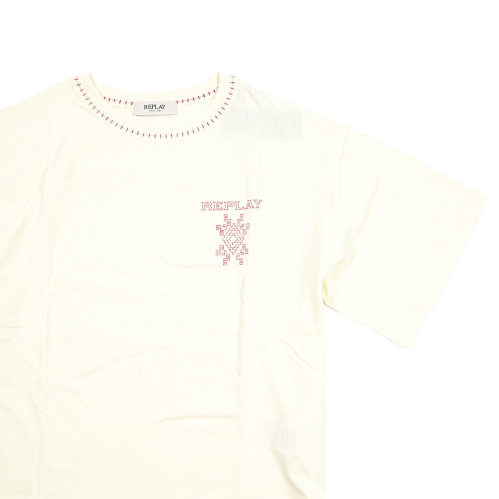 REPLAY コットン100% クロップド 半袖Tシャツ / レディース オフホワイト S | GUARDAROBA MILANO OFFICIAL STORE