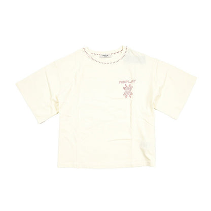 REPLAY コットン100% クロップド 半袖Tシャツ / レディース オフホワイト S | GUARDAROBA MILANO OFFICIAL STORE