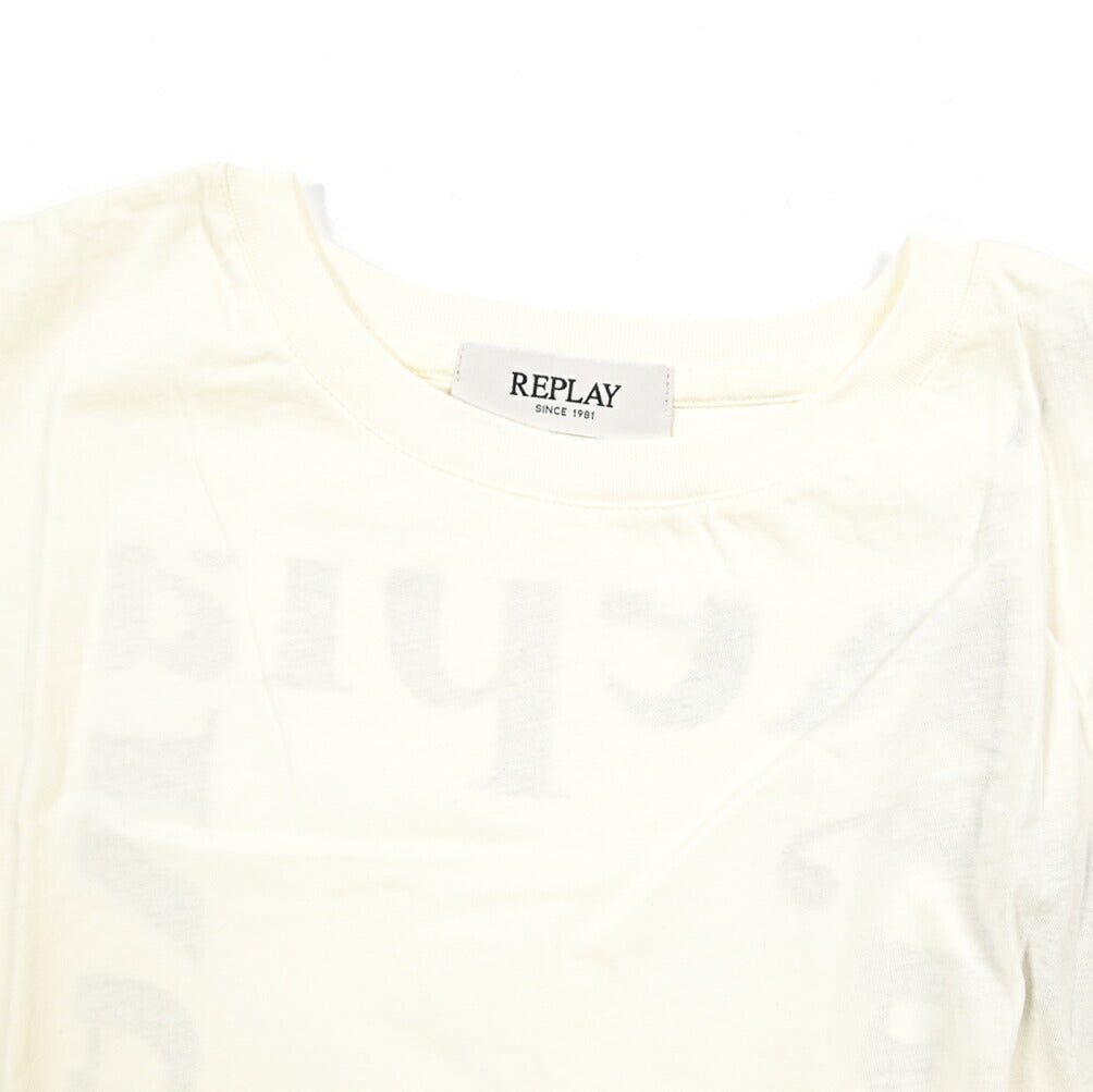 REPLAY コットン100% ノースリーブTシャツ / レディース オフホワイト XS | GUARDAROBA MILANO OFFICIAL STORE