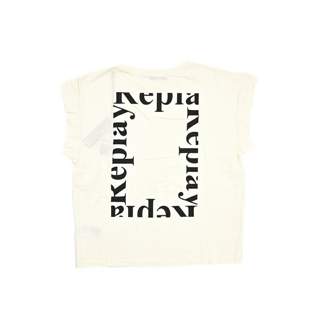 REPLAY コットン100% ノースリーブTシャツ / レディース オフホワイト XS | GUARDAROBA MILANO OFFICIAL STORE