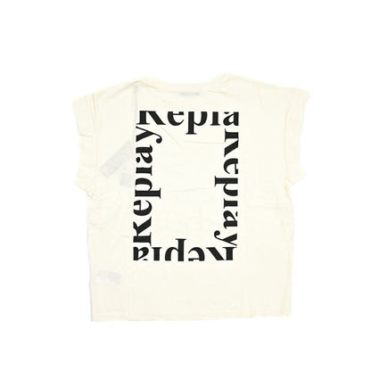 REPLAY コットン100% ノースリーブTシャツ / レディース オフホワイト XS | GUARDAROBA MILANO OFFICIAL STORE