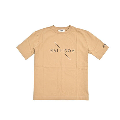 REPLAY コットン100% ワイドシルエット半袖Tシャツ / レディース ベージュ S | GUARDAROBA MILANO OFFICIAL STORE