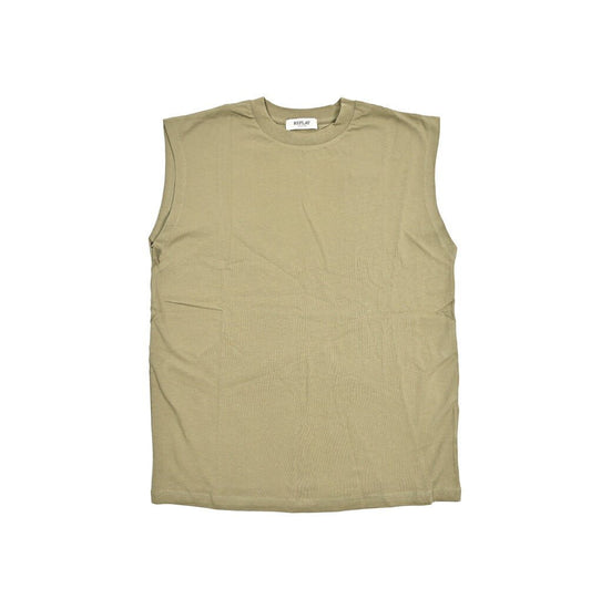 REPLAY コットン100% ノースリーブTシャツ / レディース カーキグリーン S | GUARDAROBA MILANO OFFICIAL STORE