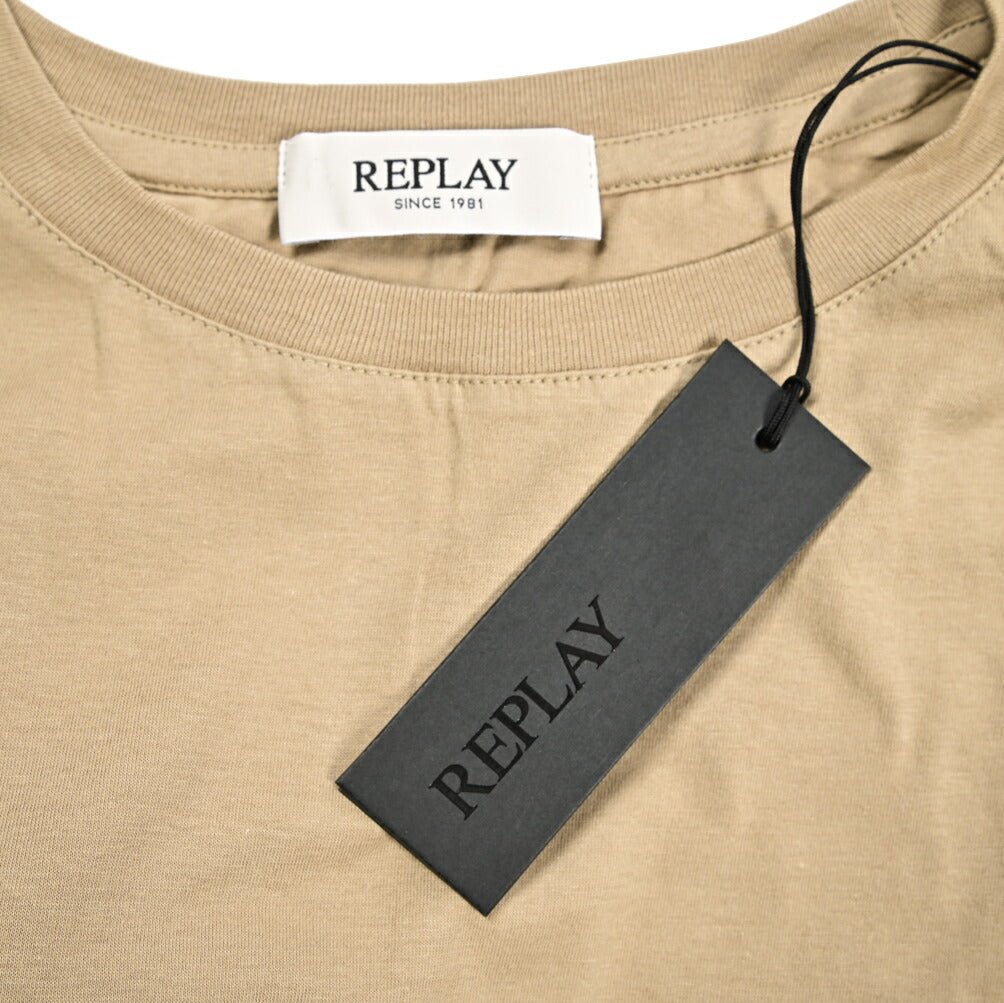 REPLAY コットン100% ノースリーブTシャツ / レディース ベージュ L | GUARDAROBA MILANO OFFICIAL STORE