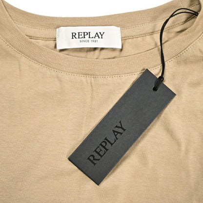 REPLAY コットン100% ノースリーブTシャツ / レディース ベージュ L | GUARDAROBA MILANO OFFICIAL STORE