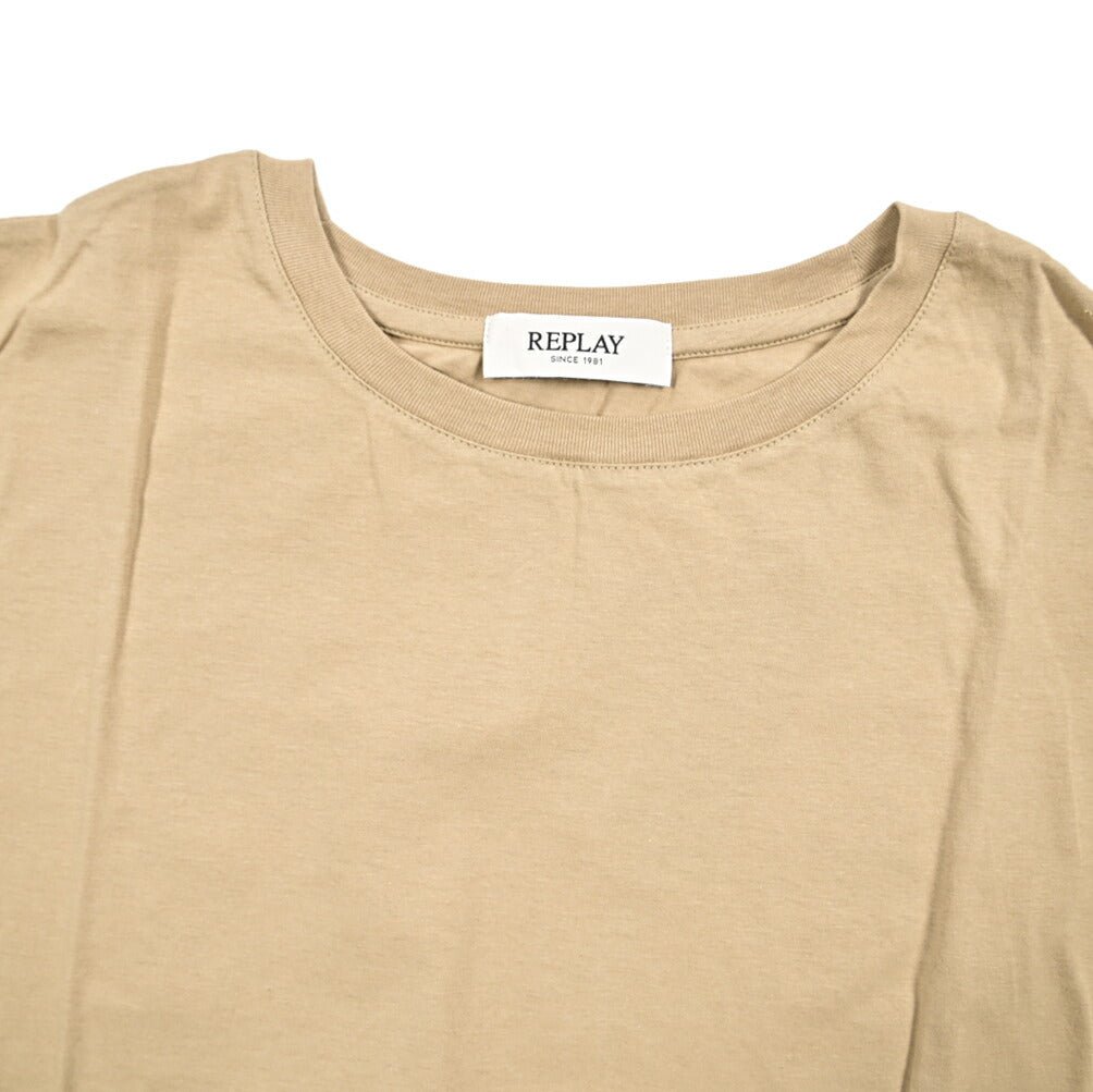 REPLAY コットン100% ノースリーブTシャツ / レディース ベージュ L | GUARDAROBA MILANO OFFICIAL STORE