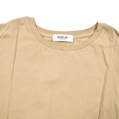 REPLAY コットン100% ノースリーブTシャツ / レディース ベージュ L | GUARDAROBA MILANO OFFICIAL STORE