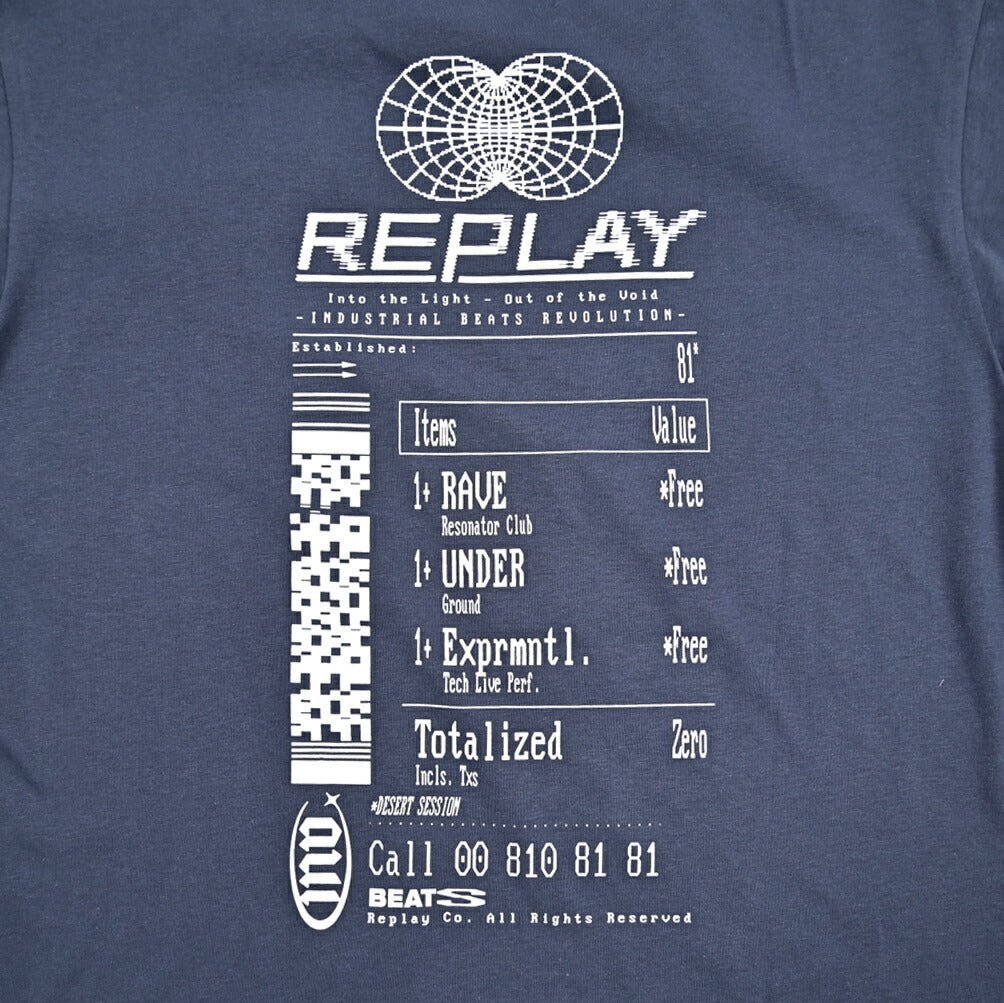 REPLAY コットン100% 半袖ロゴTシャツ｜429676-XS｜GUARDAROBA MILANO OFFICIAL STORE