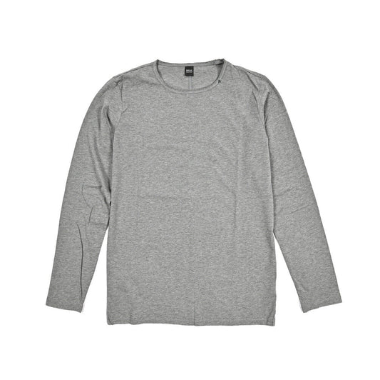 REPLAY コットン100% 長袖ワンポイントロゴTシャツ グレー M | GUARDAROBA MILANO OFFICIAL STORE