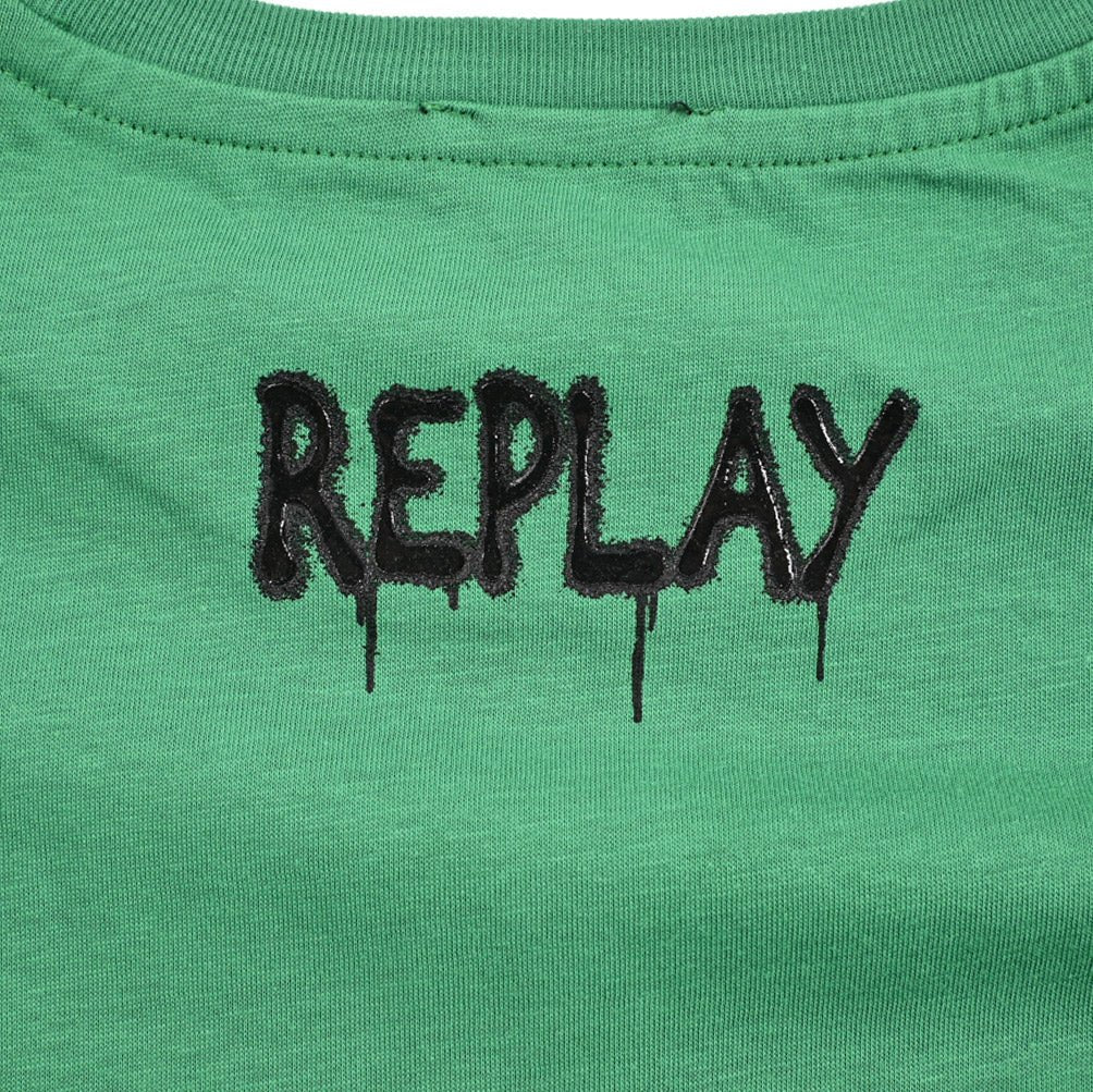 【レディース】REPLAY コットン100% 半袖ロゴTシャツ｜430124-2XS｜GUARDAROBA MILANO OFFICIAL STORE