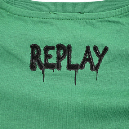 【レディース】REPLAY コットン100% 半袖ロゴTシャツ｜430124-2XS｜GUARDAROBA MILANO OFFICIAL STORE