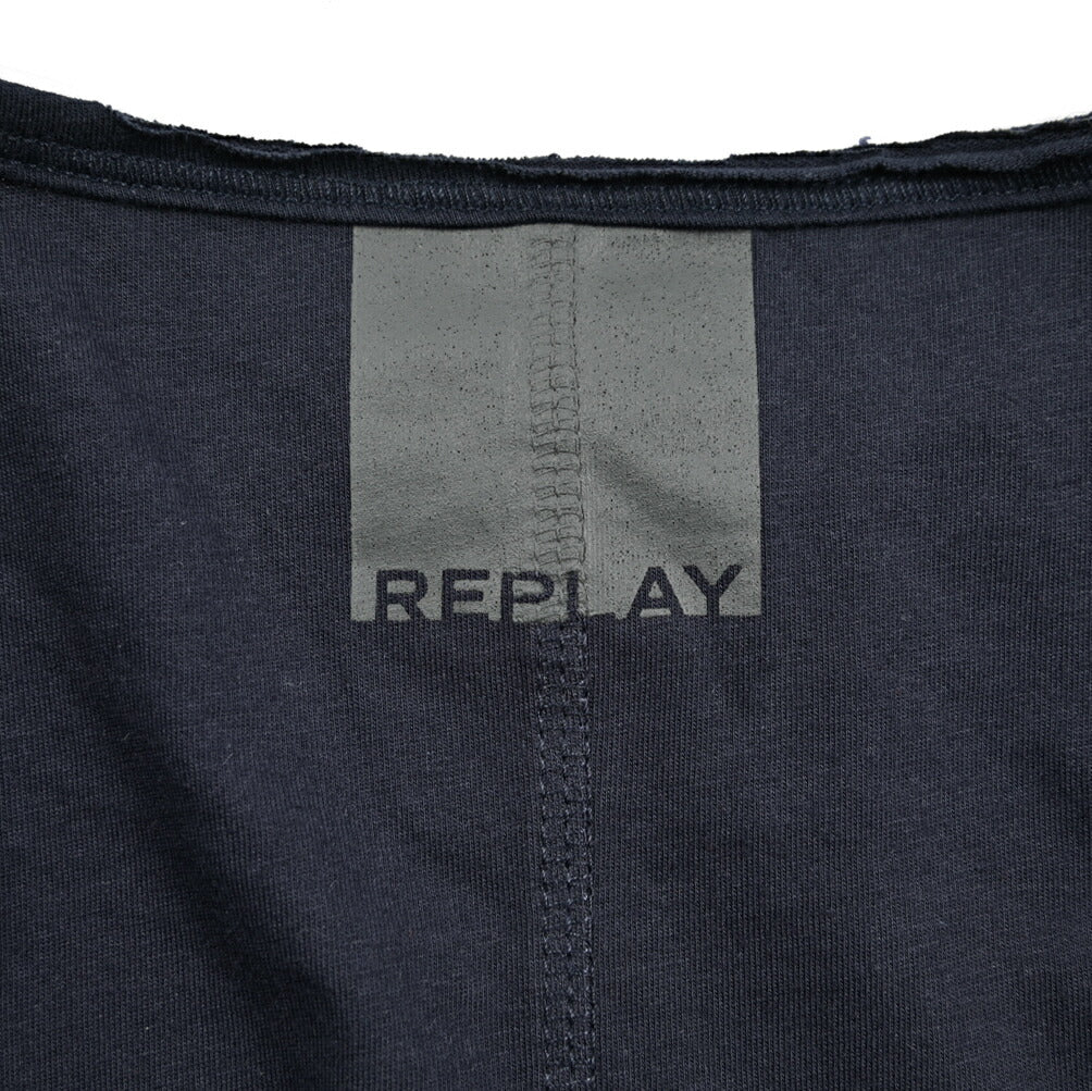 REPLAY コットン100% クルーネック長袖Tシャツ｜430979-XL｜GUARDAROBA MILANO OFFICIAL STORE