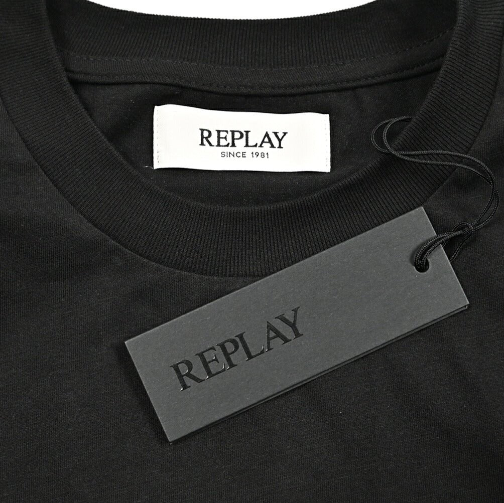 REPLAY リプレイ / コットン100% 半袖ロゴTシャツ / メンズ