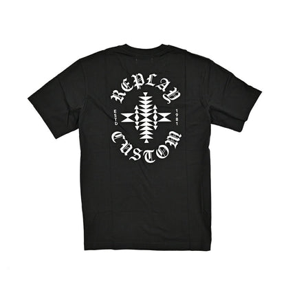 REPLAY コットン100% 半袖Tシャツ ブラック L | GUARDAROBA MILANO OFFICIAL STORE