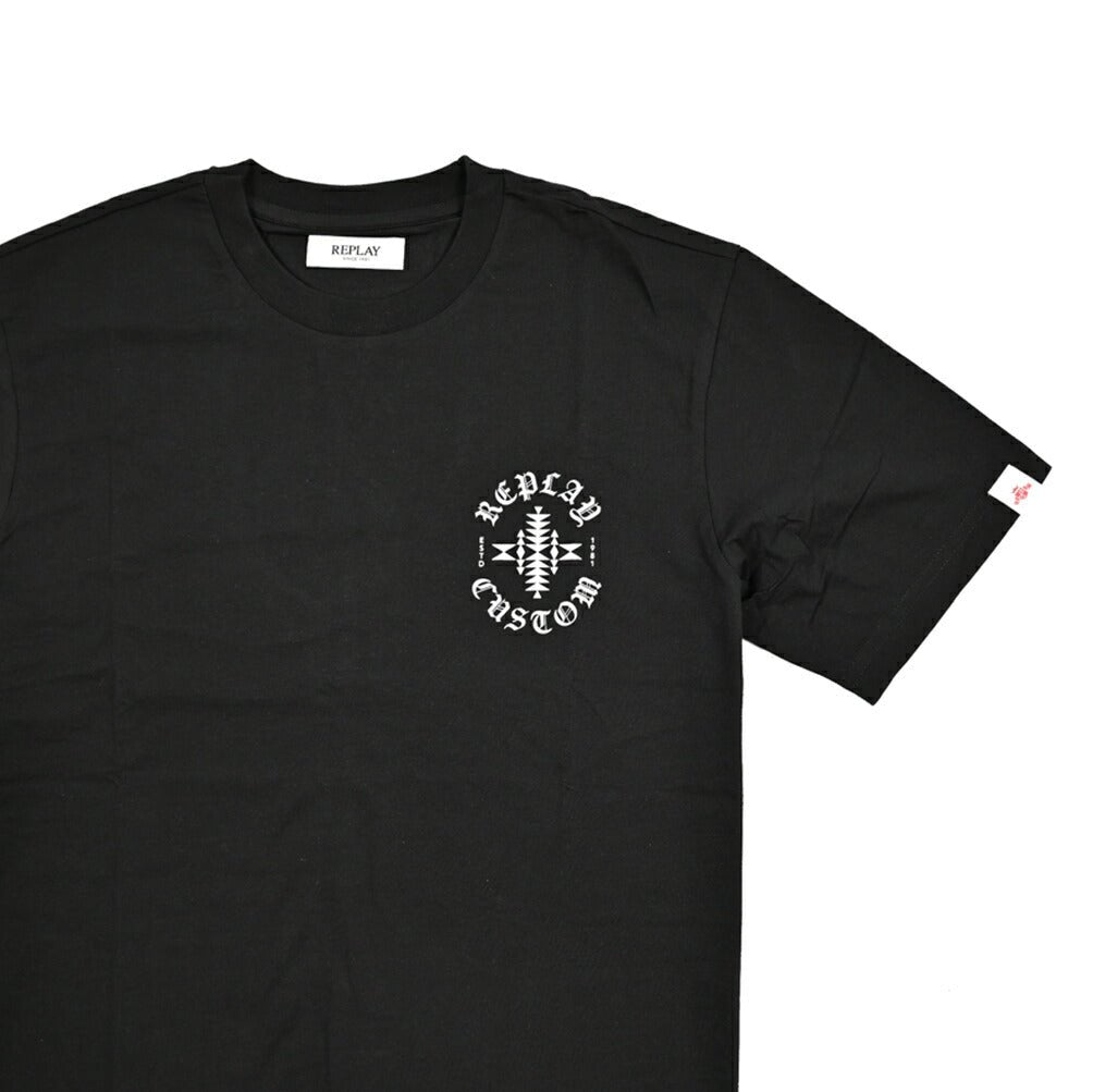 REPLAY コットン100% 半袖Tシャツ ブラック L | GUARDAROBA MILANO OFFICIAL STORE