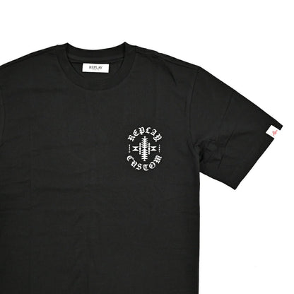 REPLAY コットン100% 半袖Tシャツ ブラック L | GUARDAROBA MILANO OFFICIAL STORE