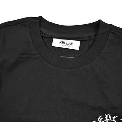 REPLAY コットン100% 半袖Tシャツ ブラック L | GUARDAROBA MILANO OFFICIAL STORE