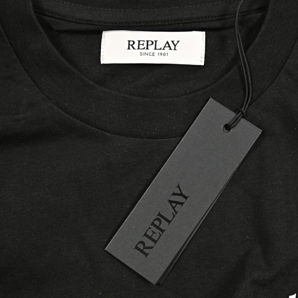 REPLAY コットン100% 半袖Tシャツ ブラック L | GUARDAROBA MILANO OFFICIAL STORE