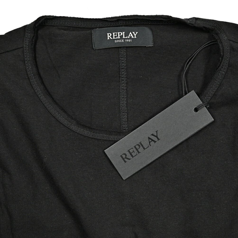 REPLAY コットン100% 半袖Tシャツ ブラック 3XL | GUARDAROBA MILANO OFFICIAL STORE