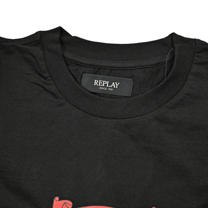 REPLAY コットン100% 半袖Tシャツ ブラック L | GUARDAROBA MILANO OFFICIAL STORE