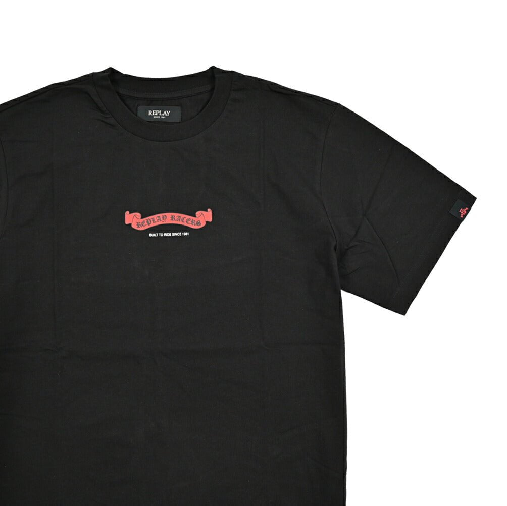 REPLAY コットン100% 半袖Tシャツ ブラック L | GUARDAROBA MILANO OFFICIAL STORE