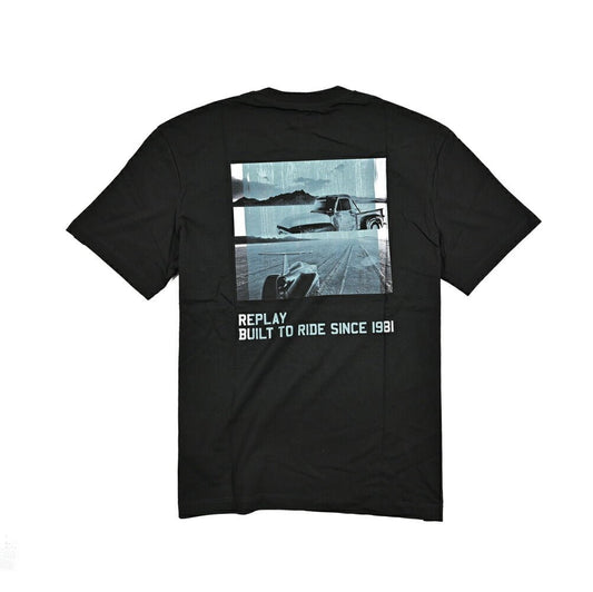 REPLAY コットン100% 半袖Tシャツ ブラック L | GUARDAROBA MILANO OFFICIAL STORE