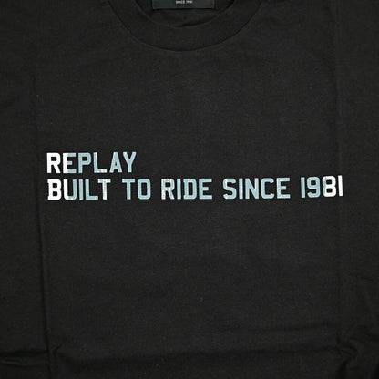 REPLAY コットン100% 半袖Tシャツ ブラック L | GUARDAROBA MILANO OFFICIAL STORE