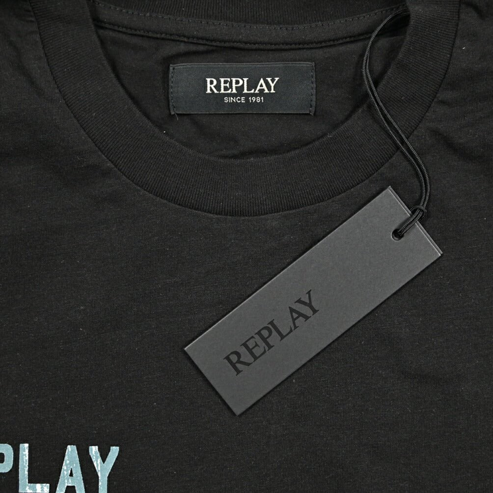 REPLAY コットン100% 半袖Tシャツ ブラック L | GUARDAROBA MILANO OFFICIAL STORE