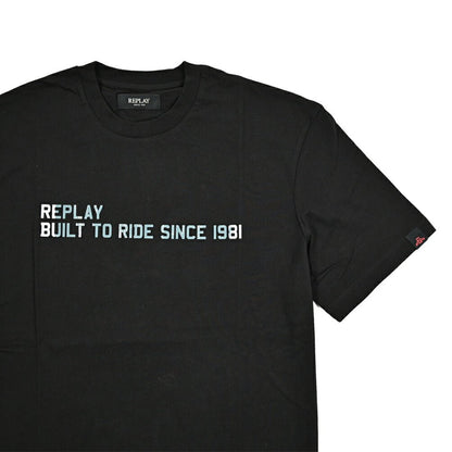 REPLAY コットン100% 半袖Tシャツ ブラック L | GUARDAROBA MILANO OFFICIAL STORE