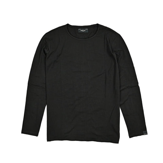 REPLAY コットン100% 長袖Tシャツ ブラック L | GUARDAROBA MILANO OFFICIAL STORE