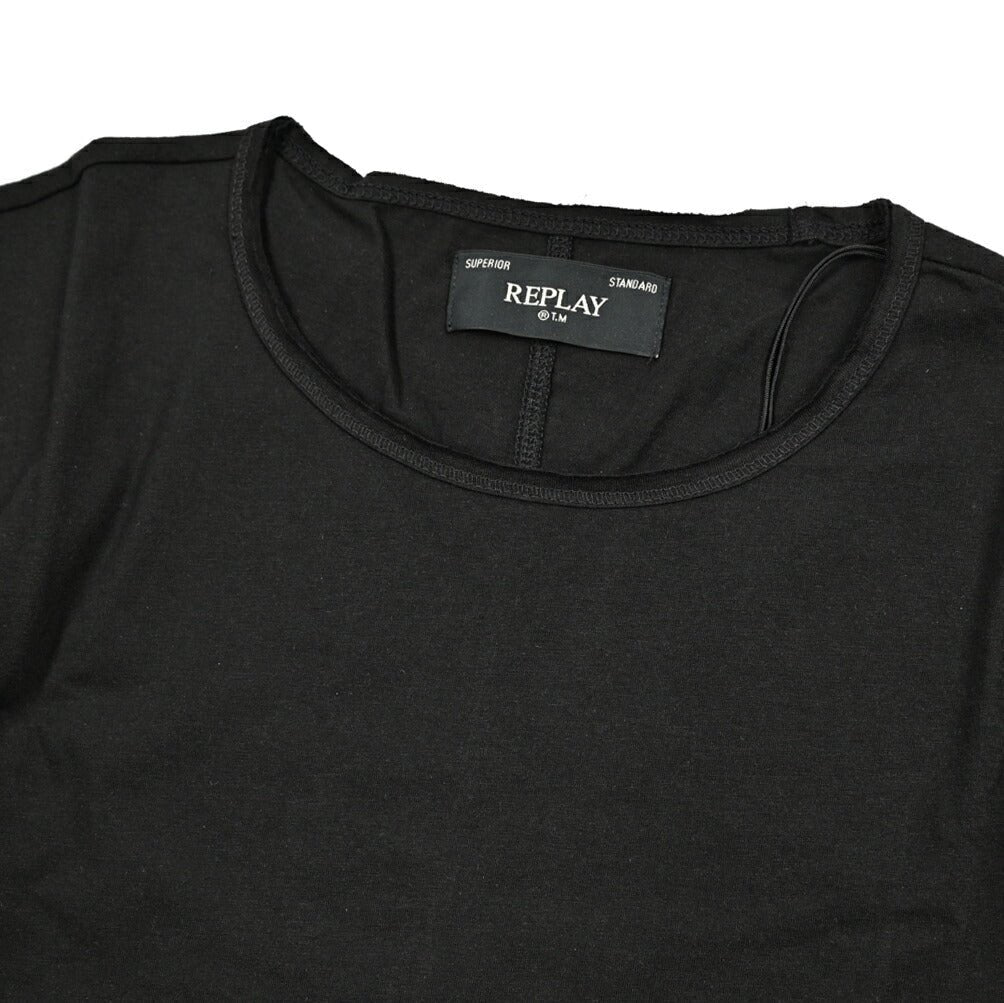 REPLAY コットン100% 長袖Tシャツ ブラック L | GUARDAROBA MILANO OFFICIAL STORE