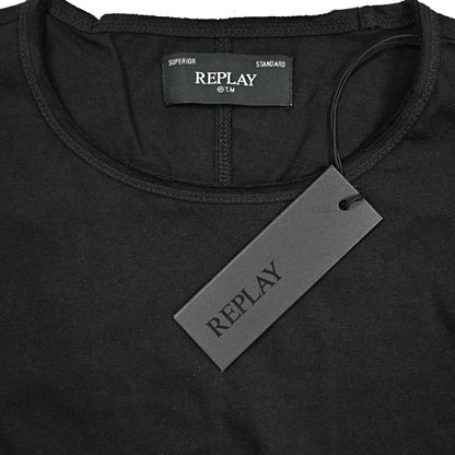 REPLAY コットン100% 長袖Tシャツ ブラック L | GUARDAROBA MILANO OFFICIAL STORE