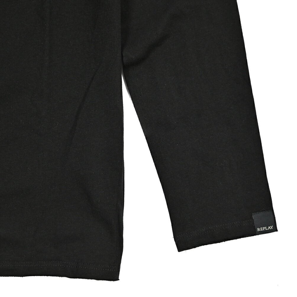 REPLAY コットン100% 長袖Tシャツ ブラック L | GUARDAROBA MILANO OFFICIAL STORE