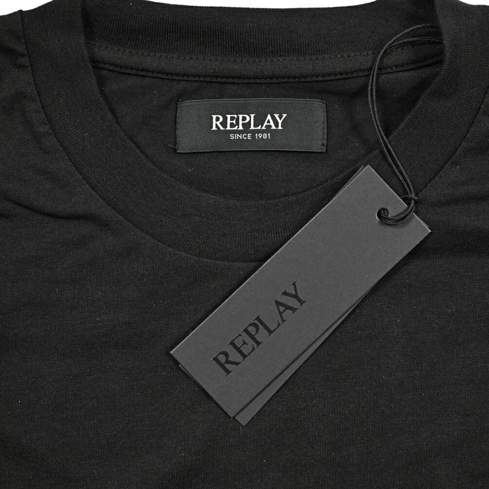 REPLAY コットン100% 半袖Tシャツ ブラック L | GUARDAROBA MILANO OFFICIAL STORE