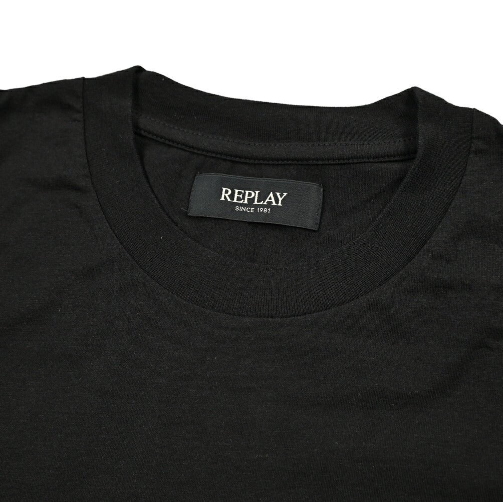 REPLAY コットン100% 半袖Tシャツ ブラック L | GUARDAROBA MILANO OFFICIAL STORE