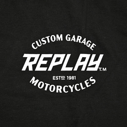 REPLAY コットン100% 長袖Tシャツ ブラック M | GUARDAROBA MILANO OFFICIAL STORE