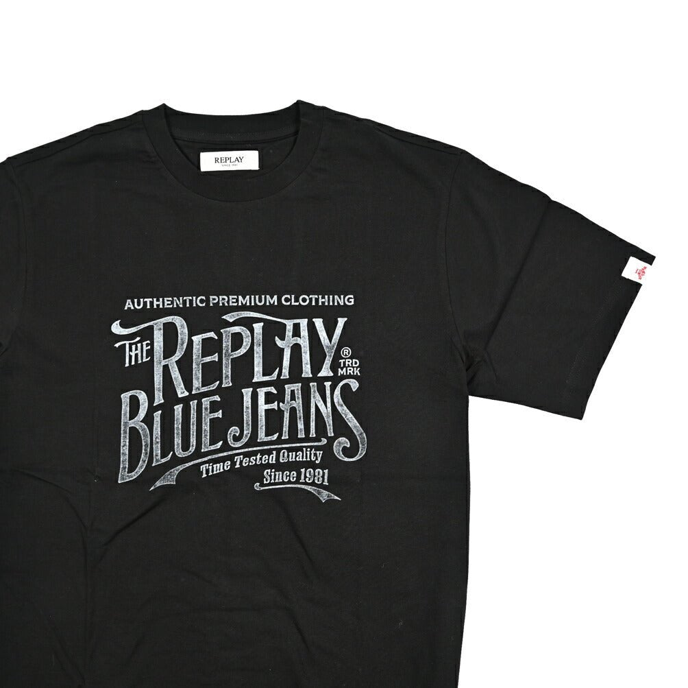 REPLAY コットン100% 半袖Tシャツ ブラック L | GUARDAROBA MILANO OFFICIAL STORE