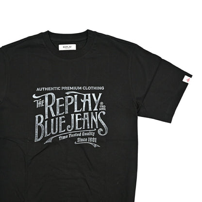 REPLAY コットン100% 半袖Tシャツ ブラック L | GUARDAROBA MILANO OFFICIAL STORE